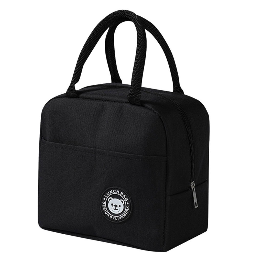 Vrouwen Lunch Voedsel Box Zak Geïsoleerde Thermische Voedsel Picknick Lunch Tassen Voor Vrouwen Kids Mannen Cooler Tote Lancheira: A