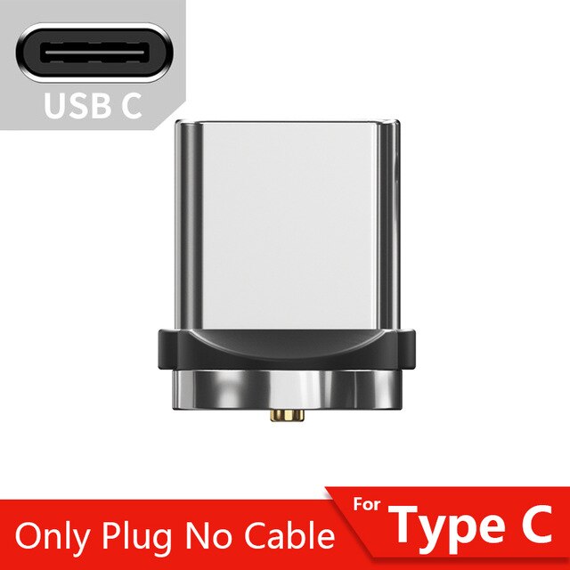 Magnetische Ladegerät Micro USB C Typ C Kabel Für Huawei P40 iPhone XR 11 Magnetic Charging Schnelle Magnet Kabel Telefon ladekabel: 2M / Only For Type C Plug