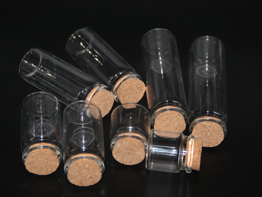 Frascos de vidro transparente 5 peças, 20ml, 30ml, 40ml, 50ml, 60ml, 70ml, 100ml, frascos com rolha, decoração da casa de casamento, faça você mesmo, jarros de armazenamento