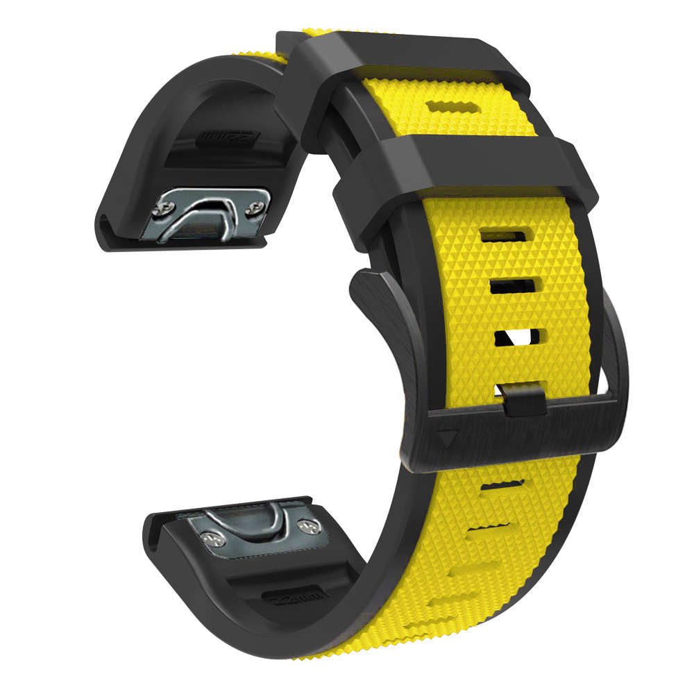 26mm Sport Silicone Watchband Wriststraps for Garmin Fenix 6X Pro 5X Plus 3 3HR Easy Fit Quick Release wirstbands Correa: F