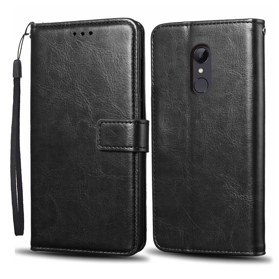 Funda de cuero con tapa para Xiaomi Redmi 5 xiomi redmi 5 Plus, Funda de silicona magnética tipo billetera para Xiaomi Redmi 5, Funda de teléfono