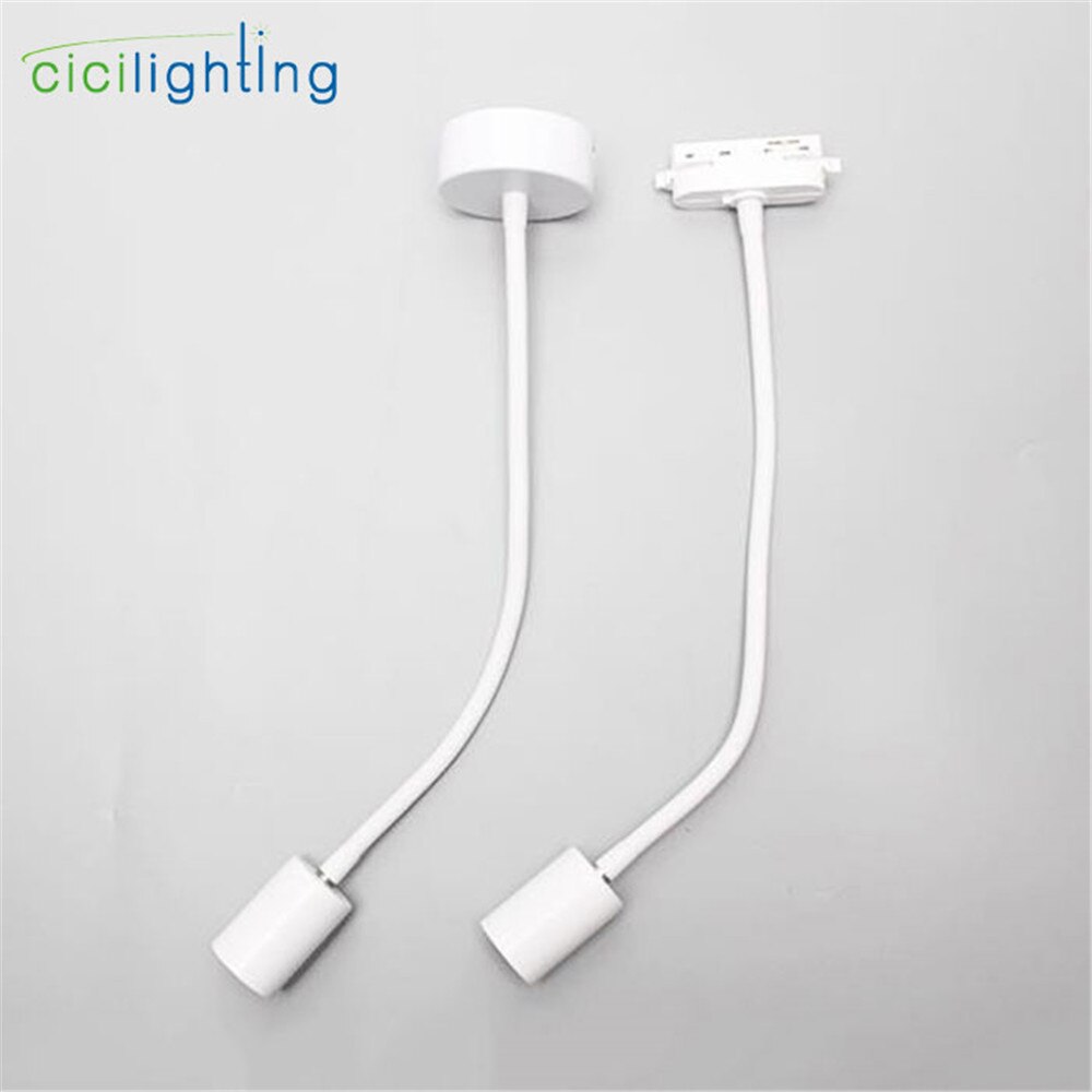 E27 Slang Plafond Verlichting Industriële Verstelbare Track Lichten Zwart Wit Zwanenhals Plafondlamp Led Spot Lamp