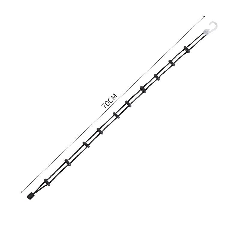 Regulowane wielofunkcyjne skarpetki wiszące liny przydatne wieszak na ubrania i koszyk na pranie netto na schowek na ubrania akcesoria domowe: czarny