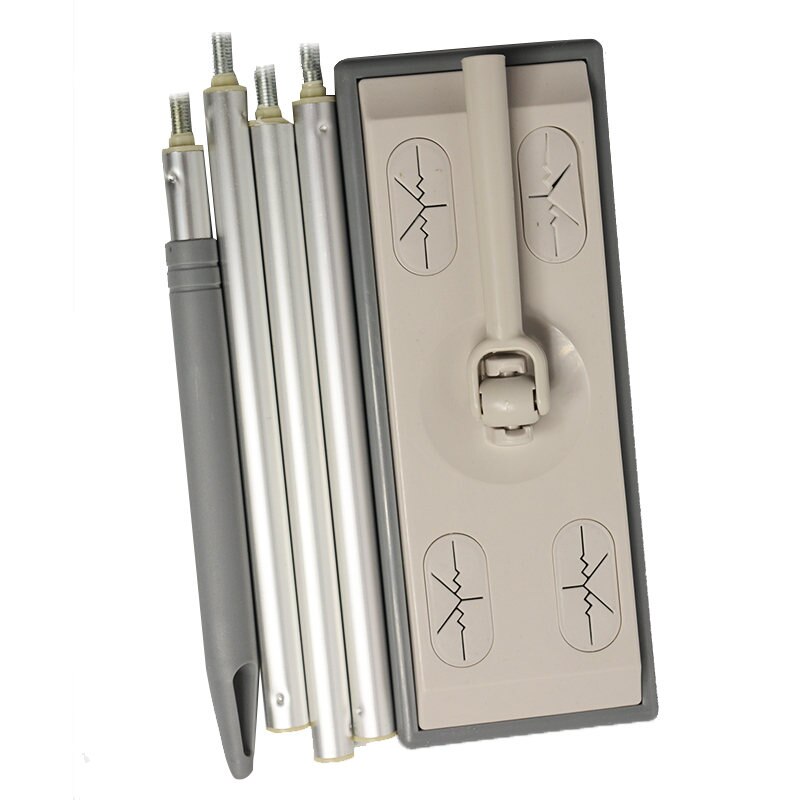 Huishouden 360 Graden Draaibaar Stof Verwijderen Mop Antistatische Vuil Grime Haar Reiniging Mop Afneembare Vlakmop: Default Title