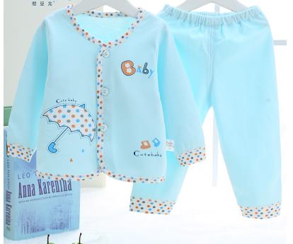 Baby spring cotton underwea 3: Sky blue / 3M