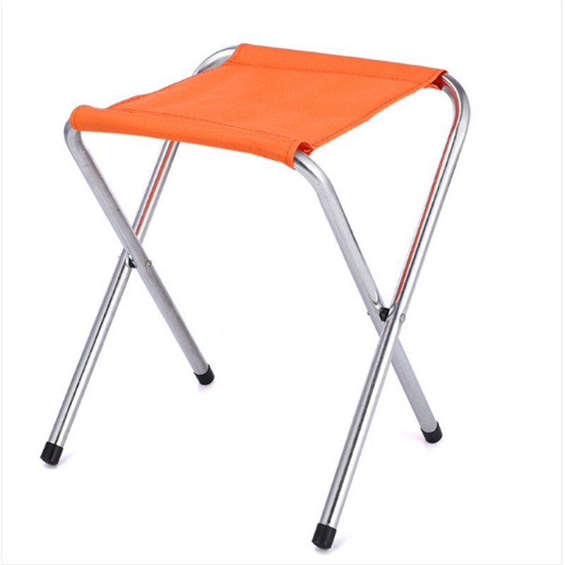 1 Stuk Draagbare Outdoor Camping Klapstoel Mini Strand Vissen Kruk Inklapbare Picnic Travel Seat: Orange