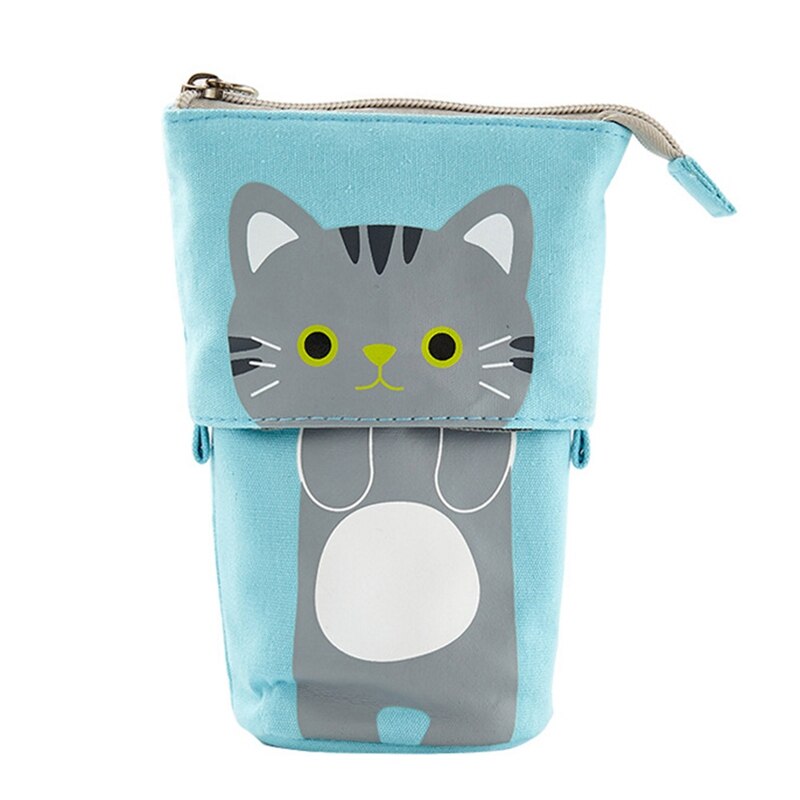Trousse à crayons rétractable, jolie trousse Kawaii en toile pour filles et enfants, porte-crayon, fournitures scolaires: BL