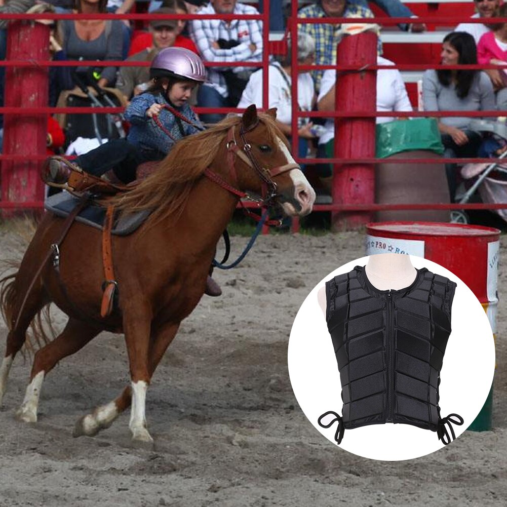 Unisex hestesport tilbehør sikkerhed eva polstret dæmpning børn rustning ridning voksen krop beskyttende vest udendørs