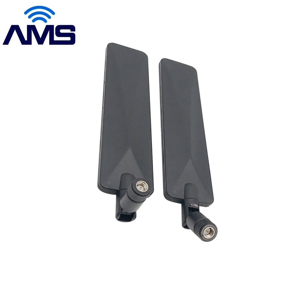 AMS – antenne de canard externe Lte 4G pliable SMA mâle en caoutchouc, omni sans fil 2.4g wifi, 18dbi, en usine