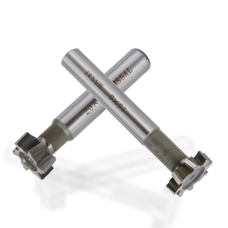 XCAN HSS End Mill 10 12 16 20 30 32mm Slot Router Bit For Metal Milling CNC T Slot Milling Cutter