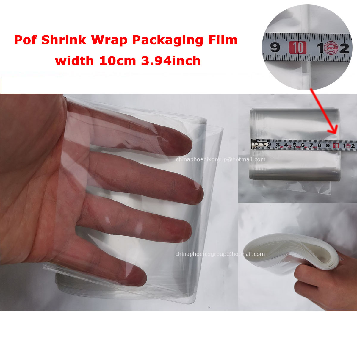 Pof Transparent Heat Shrinkable Plastic Wrap Packaging, Heat Shrink Plastic Wrap Film Bag Organizer, Thermal Packaging On Roll