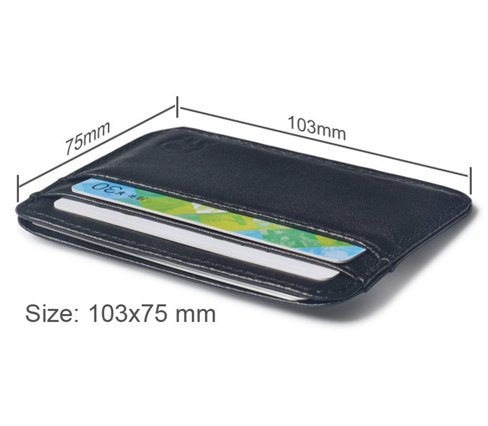 Mannen Id Kaarthouder Portemonnee Portemonnee Slim Credit Kaarthouder Mini Portemonnee Id Case Purse Bag Pouch Zwart Bolsa feminina # C1
