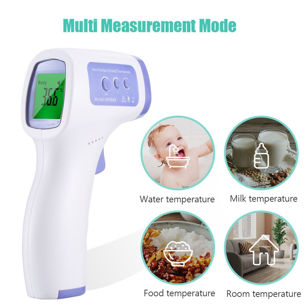 Ikke-kontakt infrarødt termometer håndholdt bærbart termometer høj præcision måler kropstemperatur på lager!
