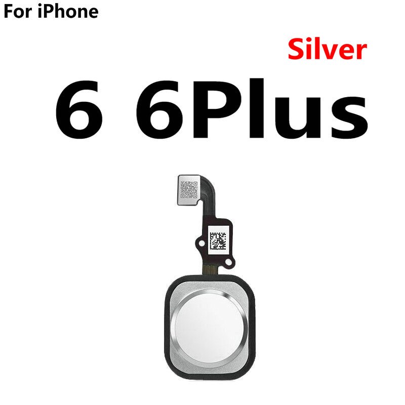 Home Button Vingerafdruk Scanner Return Key Flex Kabel Vervanging Voor Iphone 6 6S 4.7 / Iphone 6S Plus 5.5: For 6 6plus Silver