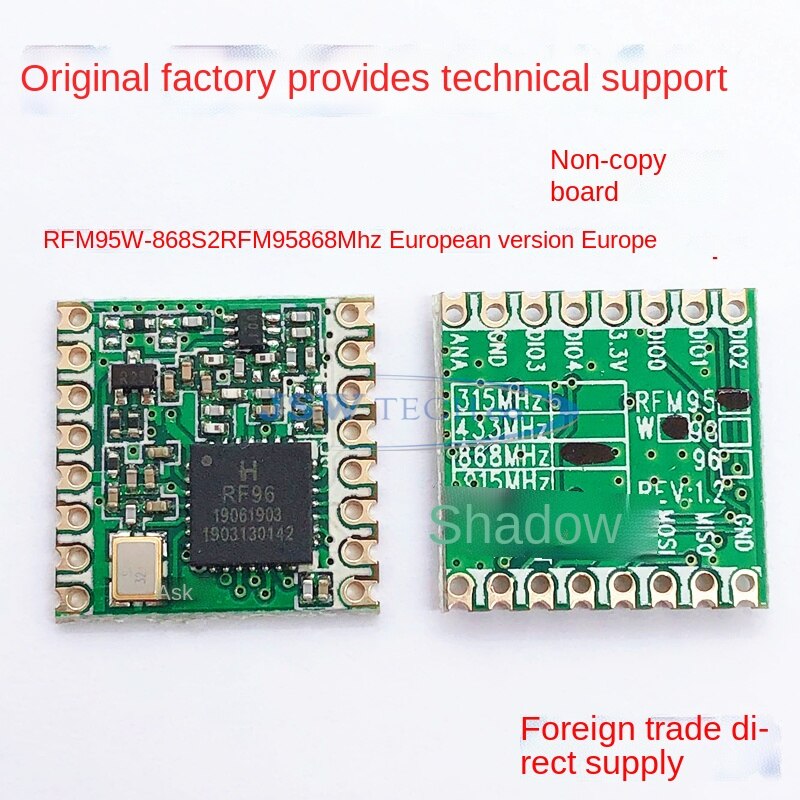 Original rfm 95 rfm 95w rfm 96w rfm 98w lora-fernübertragungsmodul  sx1278