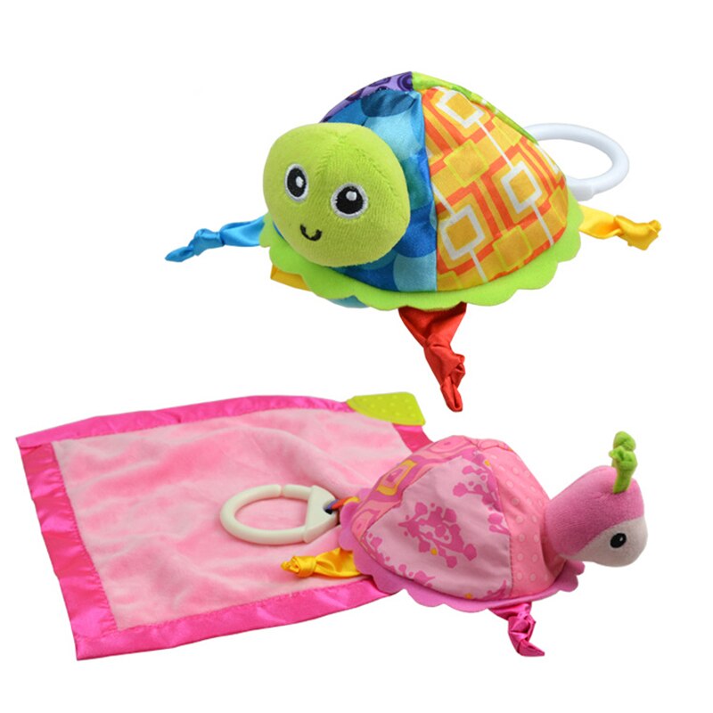 Schildkröte Lagerung Komfort Beschwichtigen Handtuch Tier Baby Spielzeug Kleinkind Infant Kinder Baumwolle Stoff Erkennen Frühen Bildung Rattle