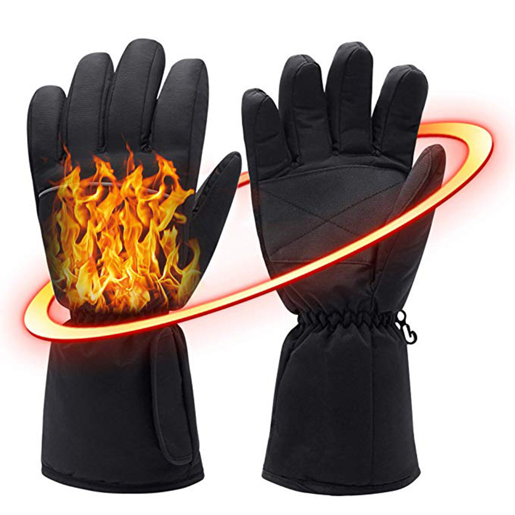 1 par vinter usb håndvarmer cykling motorcykel cykel ski handsker elektriske termiske handsker genopladeligt batteri opvarmet handsker