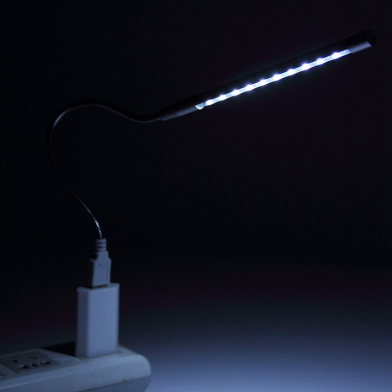 10 LED USB Keyboard Light Night Flexible Lamp for Reading Notebook Laptop