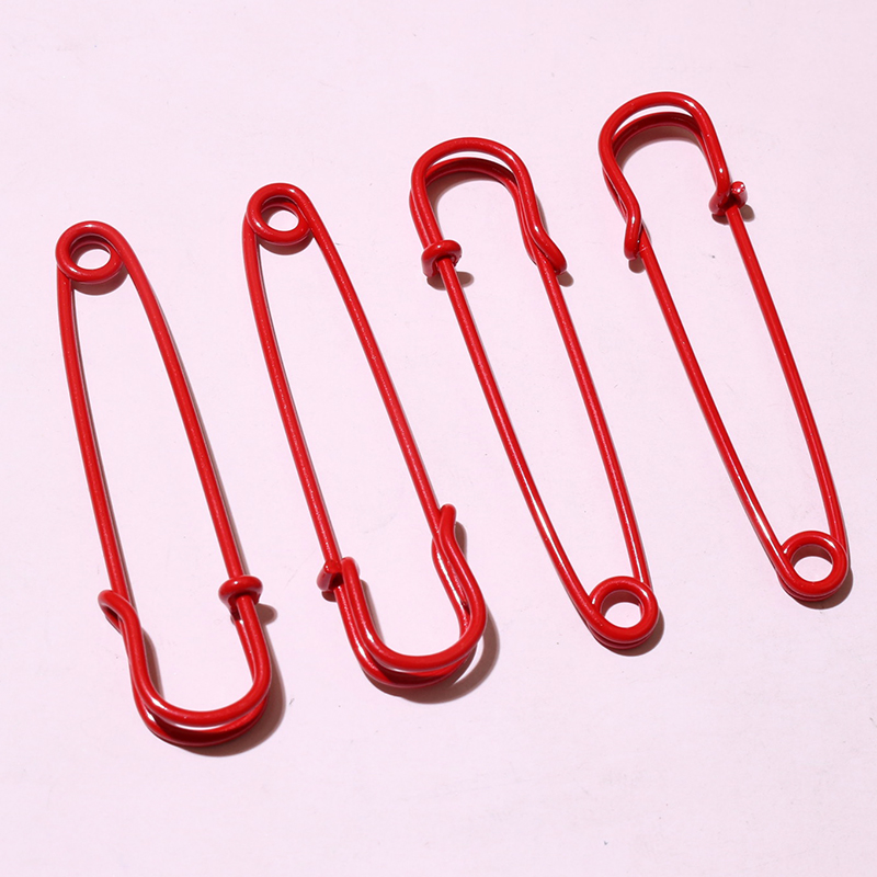 10 pzas, alfileres de seguridad de 50x13mm, broche de Metal, alfileres de costura para ropa, pines de costura para etiquetas, manualidades, accesorios para hacer joyas: Azul