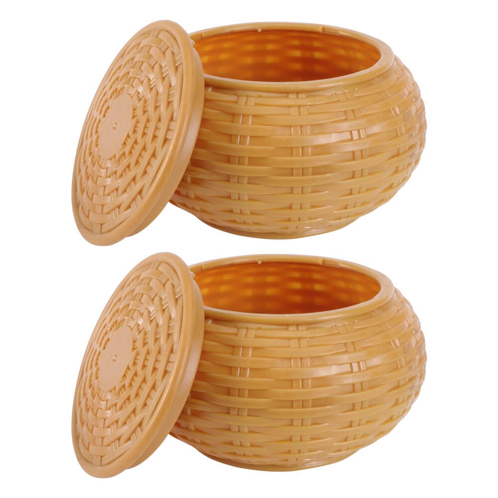 2pcs/Set Go Game Pieces Bowl Go Chess Pieces Jar Wooden Go Game Accessory: white black