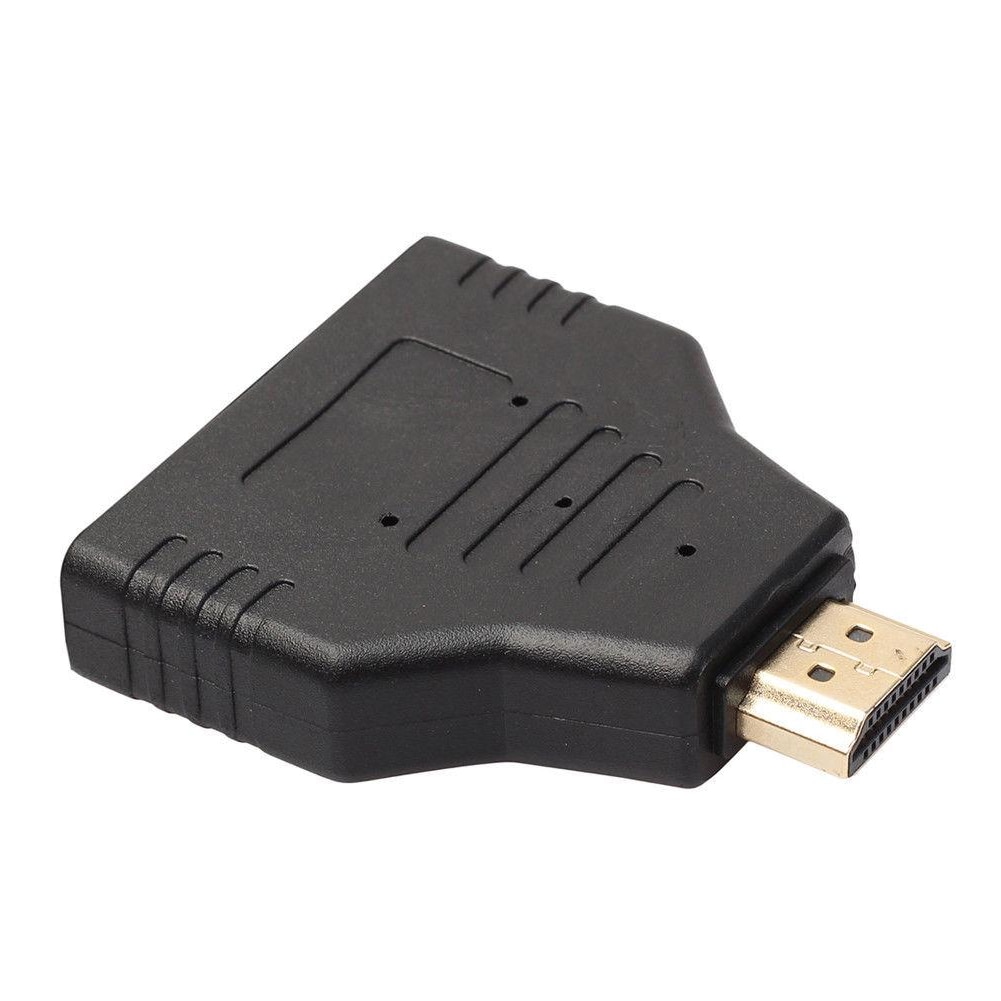 Hdmi splitter hane till dubbel hdmi hona 1 to 2- vägs splitter kabel adapter omvandlare för hd för tv för dh