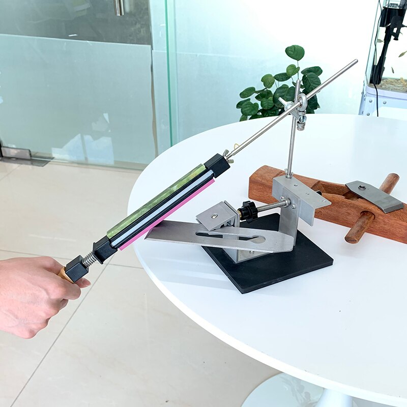 kitchen knife sharpener whetstone diamond set sharpening tools Multifunction Fixed angle sharpener apex edge blade ruby bar