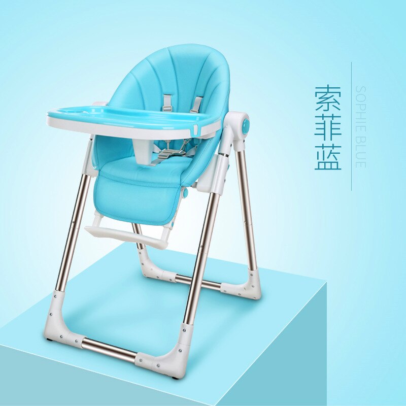 LazyChild Baby Esszimmer Stuhl, Art Baby Stuhl, essen Esstisch Und Stuhl, Multifunktionale Faltbare Kleinkind Sitz: Sophie Blau