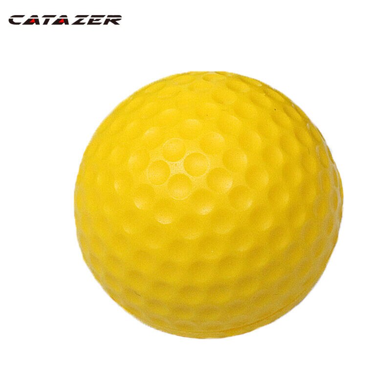 Balles de Golf en éponge en polyuréthane souple jaune sans danger pour les meubles pour enfants