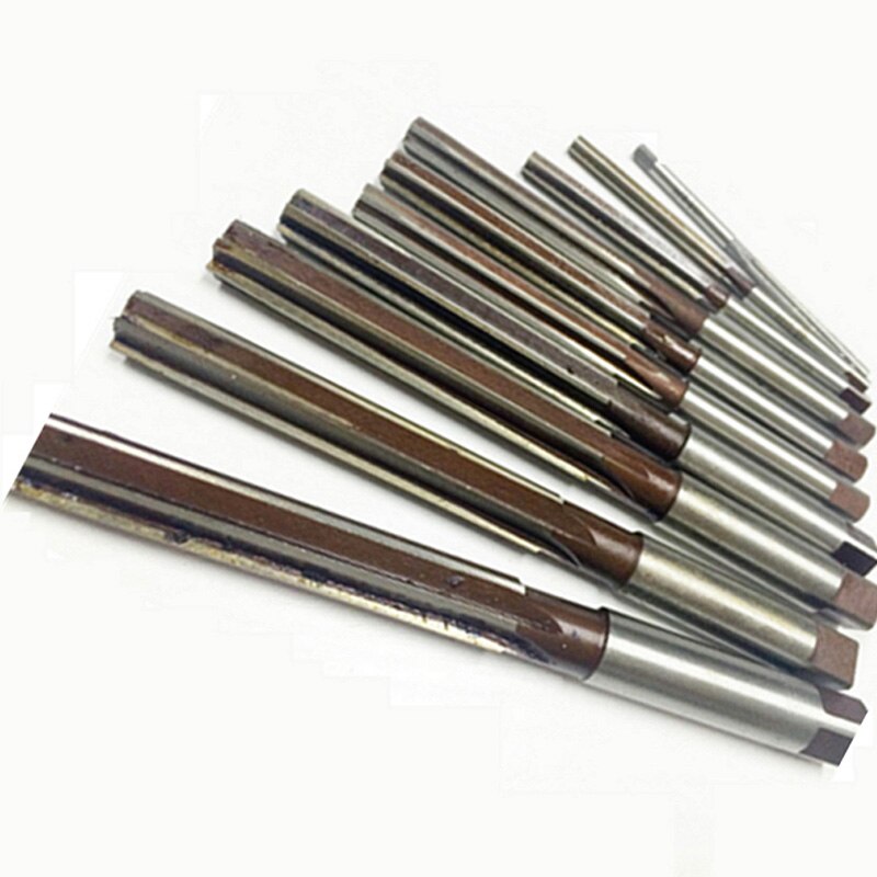 10 teile/satz 3 4 5 6 7 8 9 10 11 12mm Gerade Schaft Hand Reibahle Präzision H8 Manuelle -zweck Werkzeug Spannen Ingenieurwesen Cutter