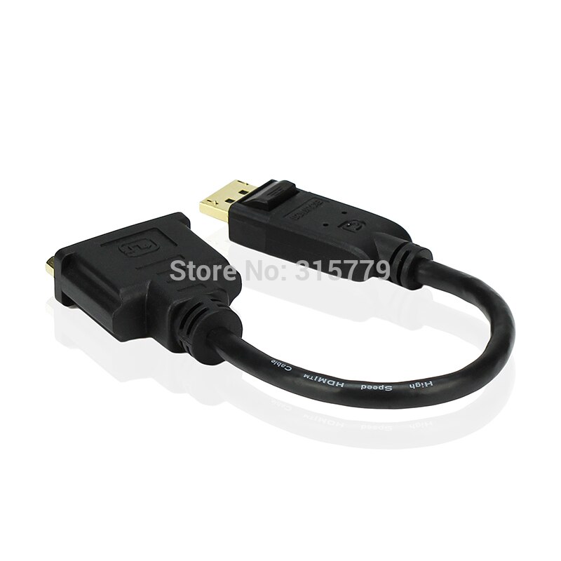 15CM Short DP DisplayPort to DVI-D Male to Female 24+1 Pin Adapter Converter Cable Cord