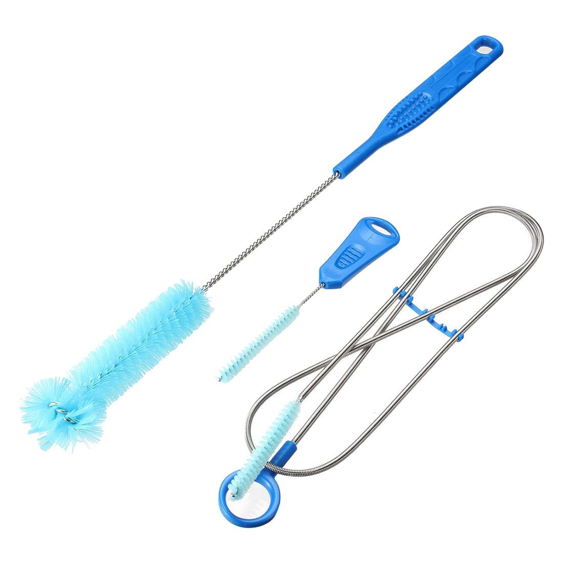 3 In 1 Draagbare Water Bag Hydratatie Cleaning Kit Buis Slang Sucker Brush Tool Set