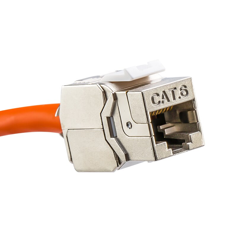 Linkwylan netværk kat 5e kat 6 kat 6a værktøjsfrit keystone jack-modul fuldskærmet  rj45 stik til lsa værktøjsfri afslutning