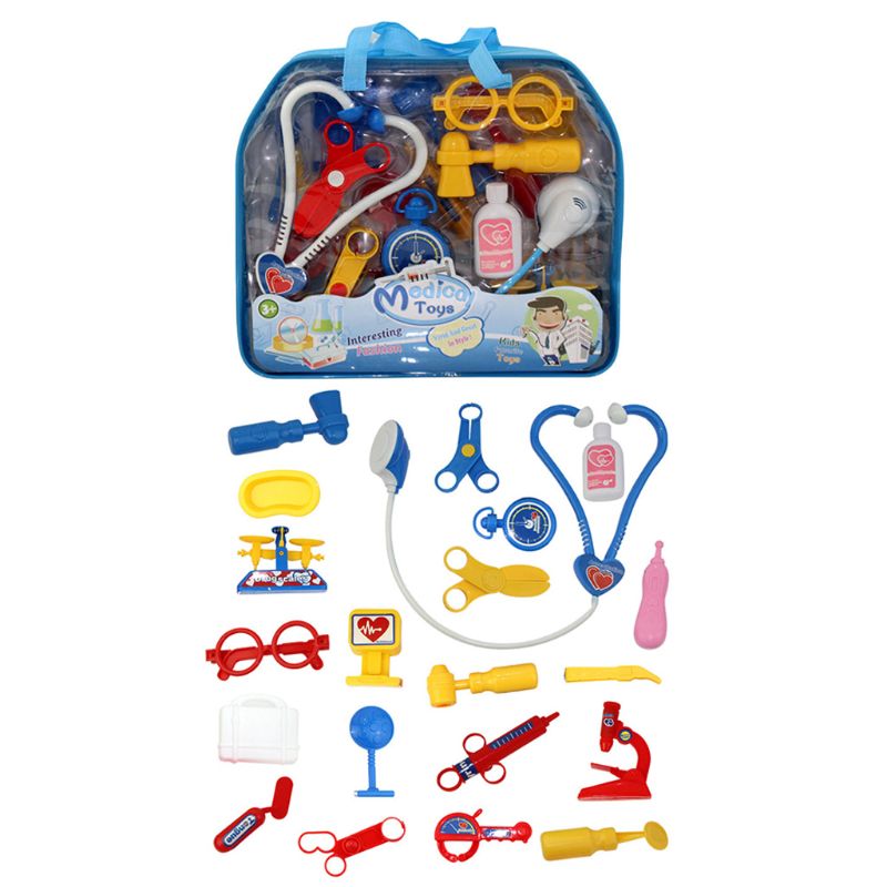 Set Dottore Bambini - 11/21 Pz - Giocattolo Gioco di Ruolo - Resina ABS - Unisex Bambini 2-4 Anni