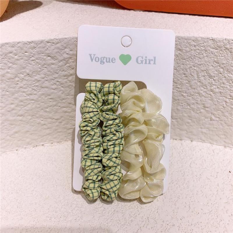Elástico plisado bandas para el cabello para las niñas accesorios para el pelo Pelo anillo de cuerda de cabeza de pelo de niños herramientas de peinado el pelo con tocado