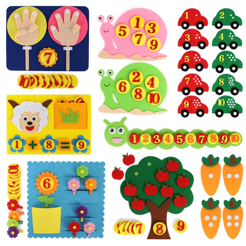 Teach children Diy weaving early education children toys montessori teaching AIDS to learn hands-on math toy supplies