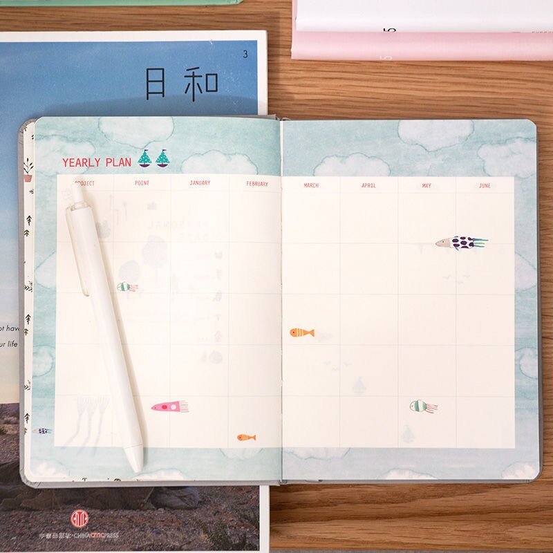 "Everyday Planner" Monthly Weekly Notebook School Student Study Stationery Agenda Journal