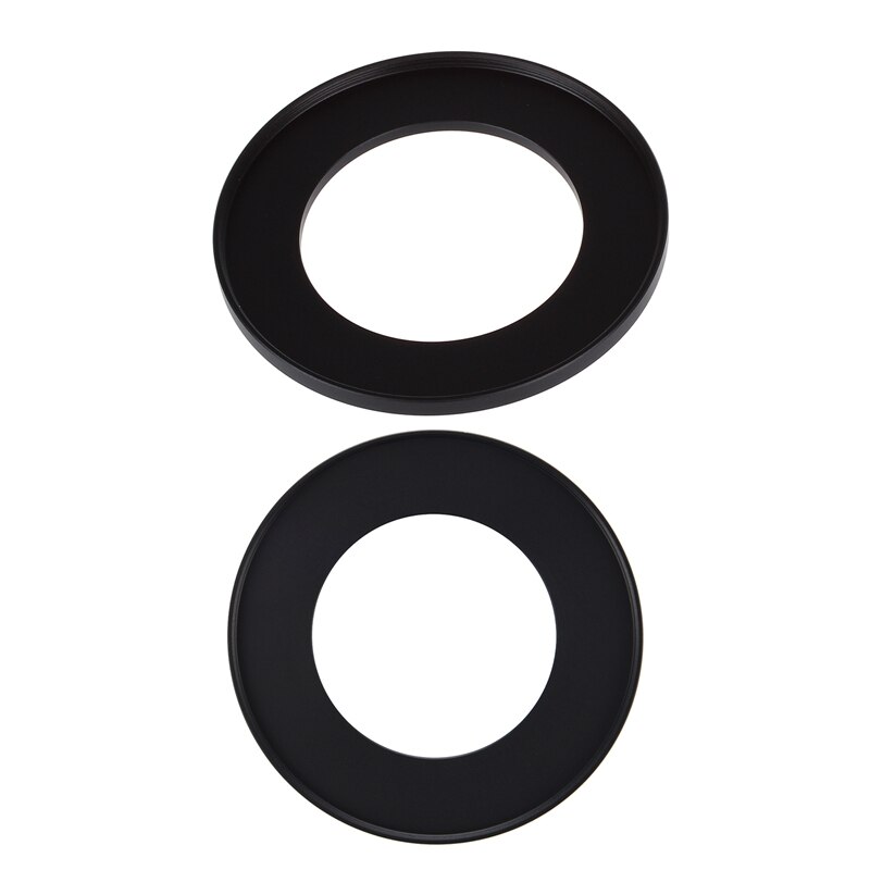 RISE-2Pcs Camera Lens Filter Step Up Ring Adapter Zwart-49Mm-77Mm &amp; 52Mm-77mm