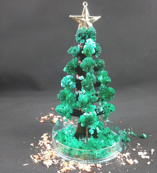 Miracle croissant arbre de noël bricolage vert visuel comme par magie cultiver des cristaux de papier arbre magique cultiver des arbres de noël