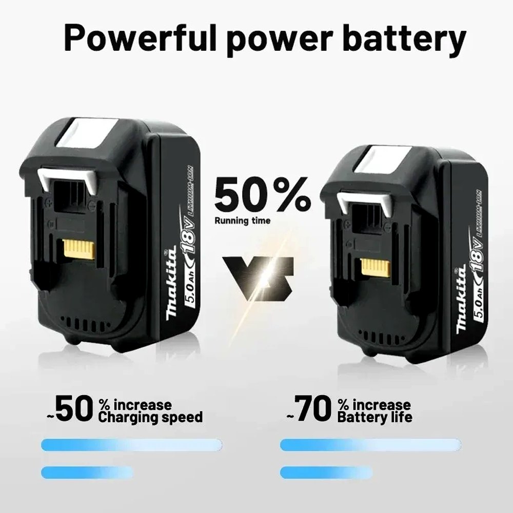Makita 18V Battery 5Ah BL1850B Lithium ion Genuine Makita 18V Battery BL1850 BL1860B BL1860 BL1840B