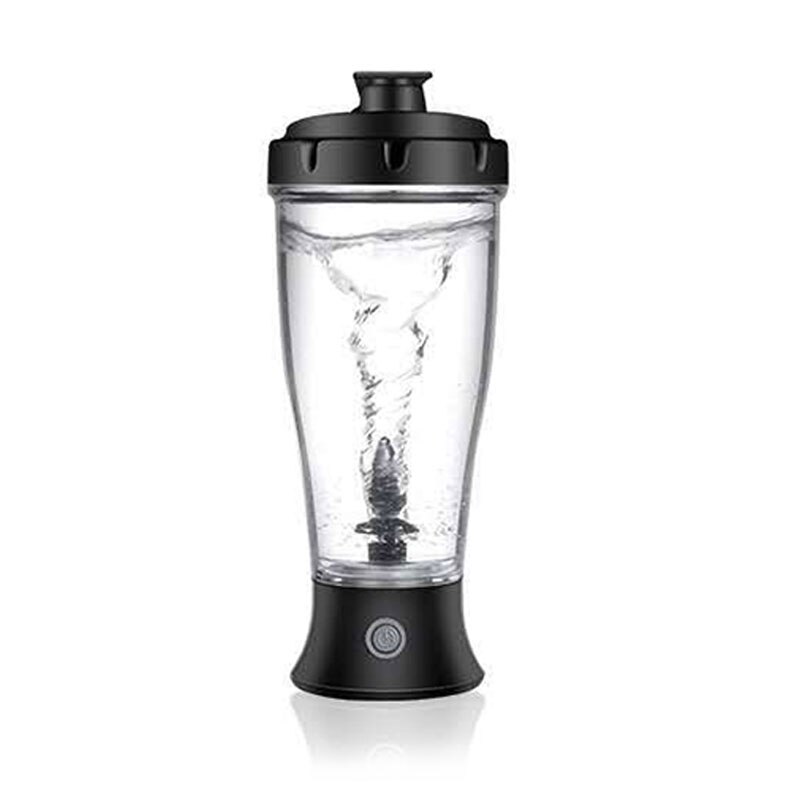 Tasse d'agitation automatique de 350ml sans batterie tasse à café électrique aimantation automatique remuant des bouteilles de secoueur de tasse Drinkware: black