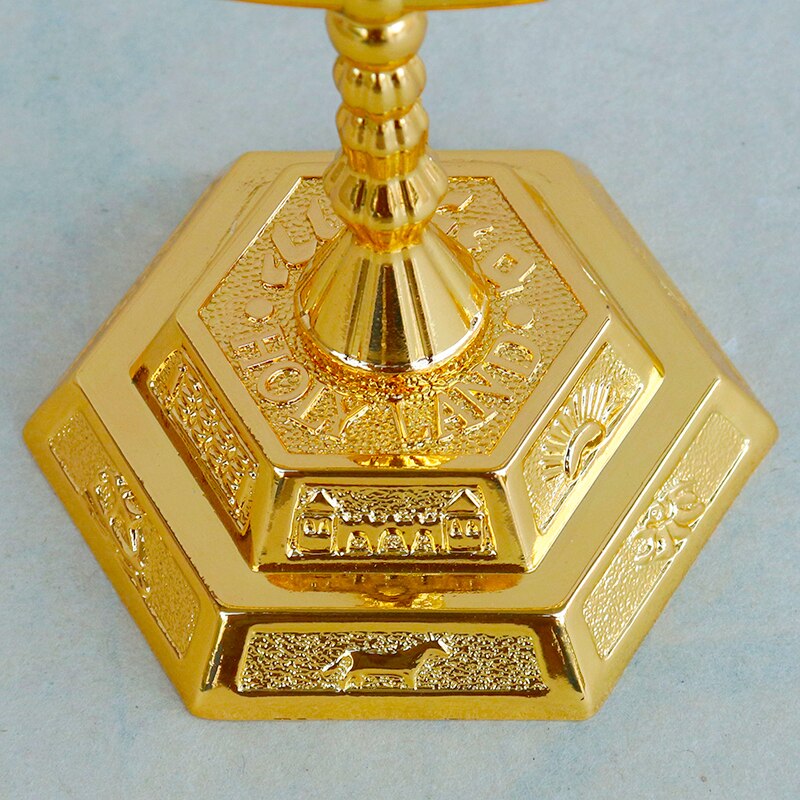 Bougeoirs du christ Menorah à 7 branches, support de lampe doré, temple saint, prière musulmane, chandelier, articles religieux, maison