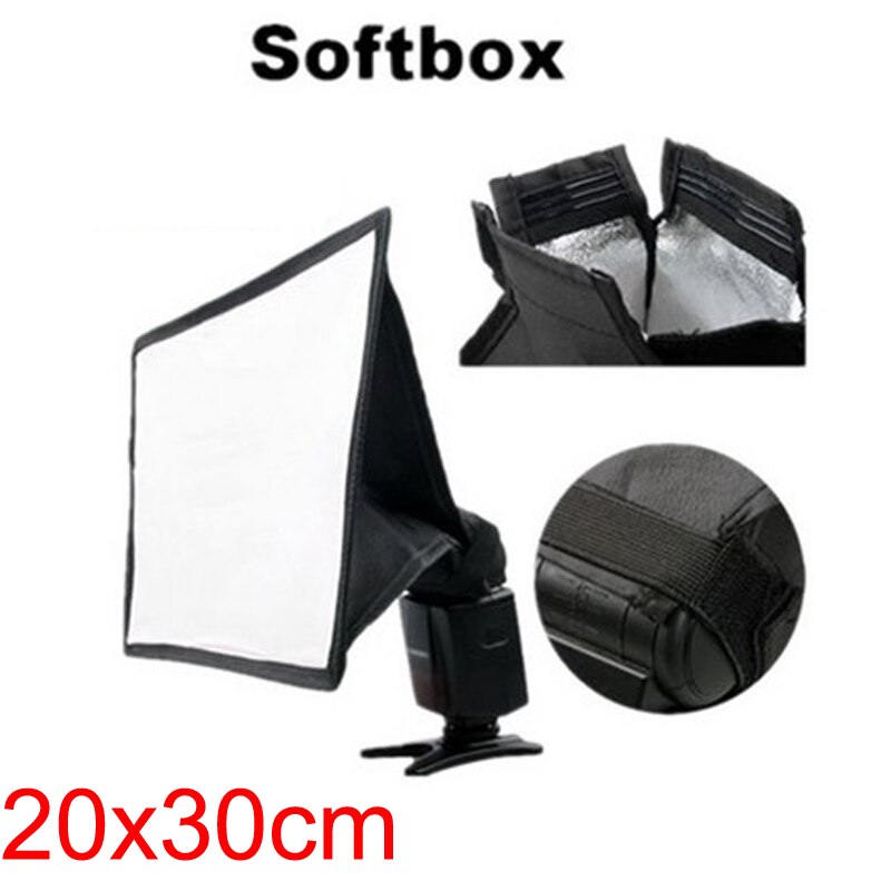 15cm x 17cm 20cm x 30cm flash externo softbox mini difusores 15x17 20x30