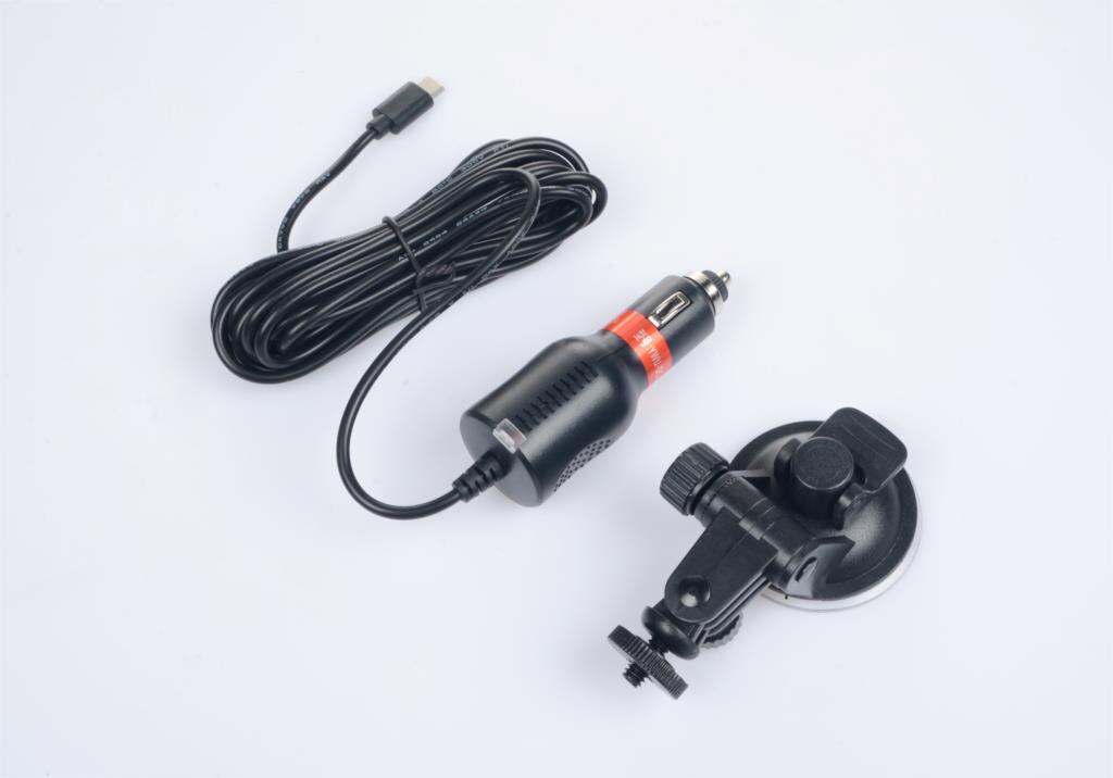 Sjcam SJ8 SJ9 SJ10 Type-C Autolader + Auto Zuignap Beugel Auto Houder Met Autolader Voor SJ8 Pro SJ9 Strike SJ10 Camera &#39;S