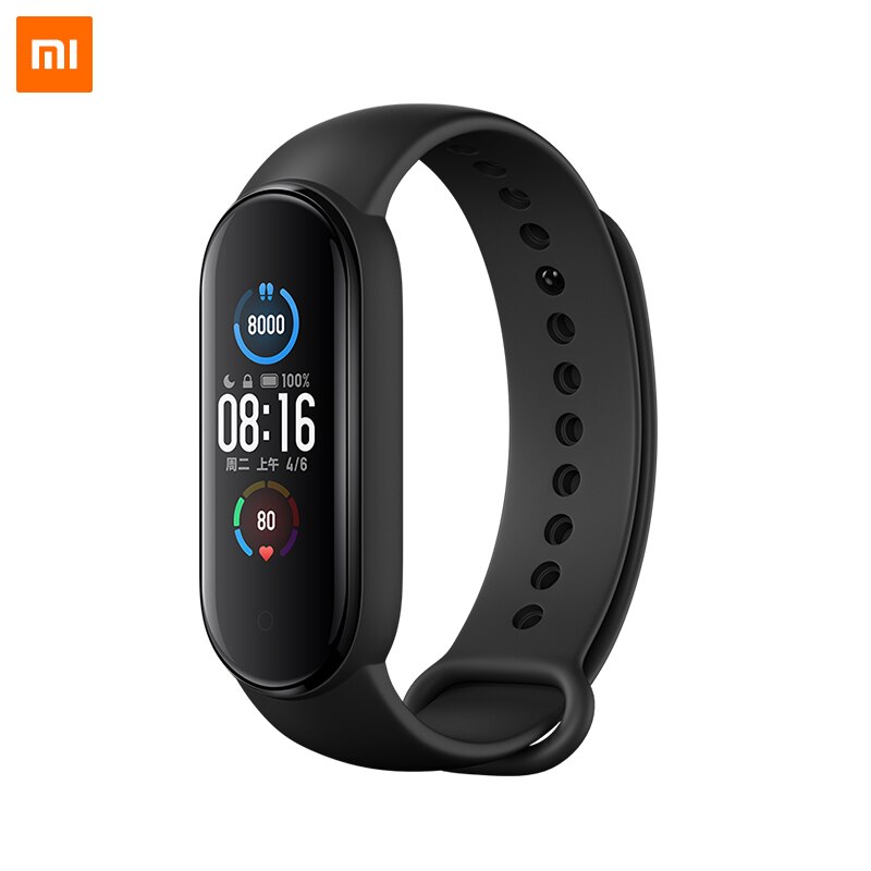 Xiaomi Mi Band 5 Bracelet de Fitness Charge magnétique 24h fréquence cardiaque sommeil REM sieste étape natation Sport moniteur rappeler alarme Miband 5