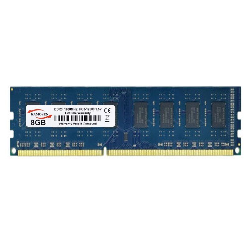 KAMOSEN DDR3 RAM 1GB 2GB 4GB 8GB 1066MHz 1333MHz 1600MHz 1866MHz General desktop memory 240-pin Non-ECC Unbuffered DIMM