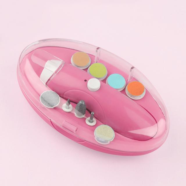 Elektrische Baby Nail Trimmer Usb Opladen Kids Infant Baby Cutter Nail Care Newbron Trimmer Manicure Clipper Kinderen Veilig Schaar: Pink