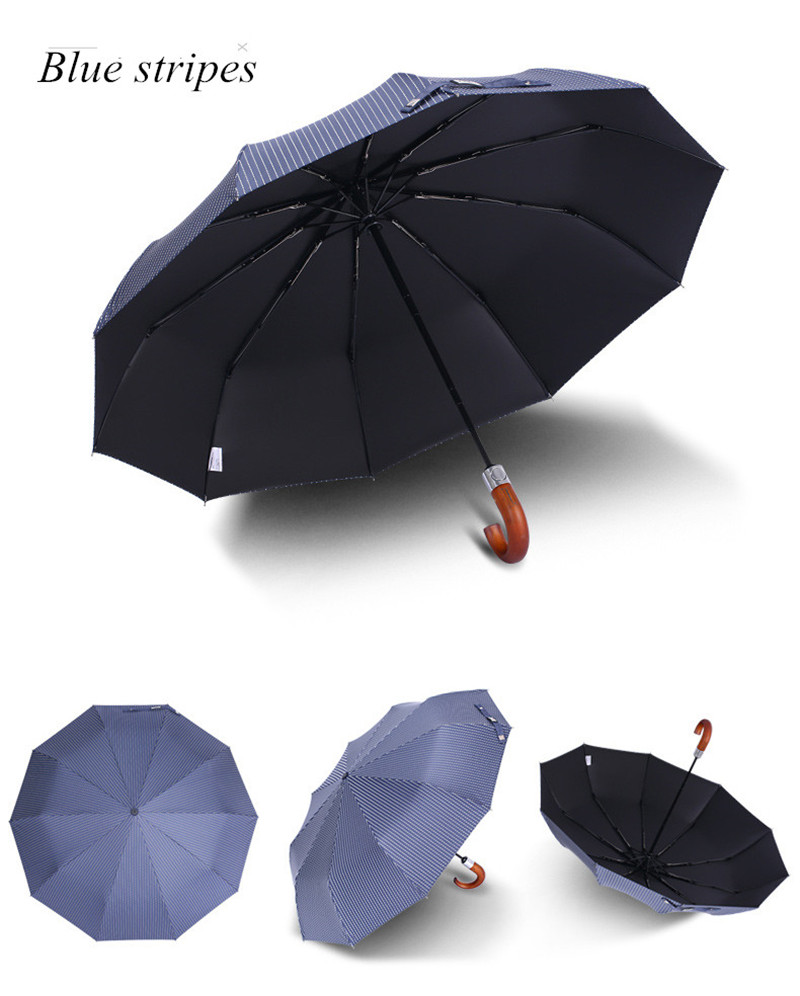 Loedauknow mærke mænd paraply 10k vindtæt håndtag store herre paraplyer regn klassisk business paraguas: C