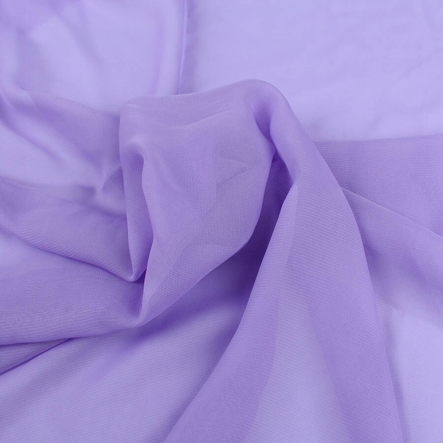 1 meter polyester chiffon fabric 100D Drape Bridal Wedding Dress Georgette tulle Lining Fabric Skirt Party Decorator 150cm wide: Lavender