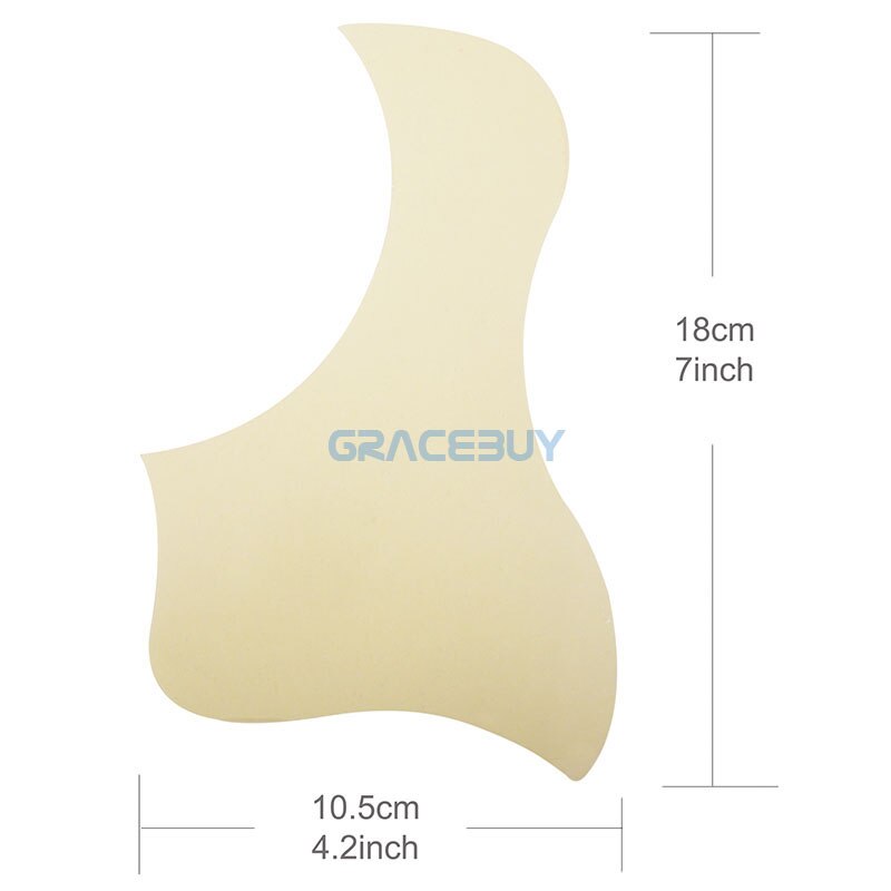 Transparent Acoustic Guitar Pickguard Droplets Or Bird Self-adhesive 41' Pick Guard PVC Protects Your Classical Guitar Surface: YELLOW