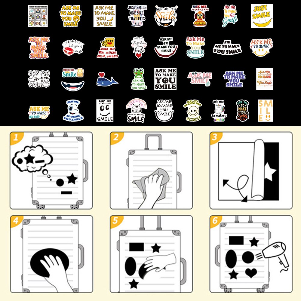 100PCS Motivational Phrases Sticker Inspirational Life Quotes DIY Stationery Laptop Study Room Scrapbooking Graffiti Decals